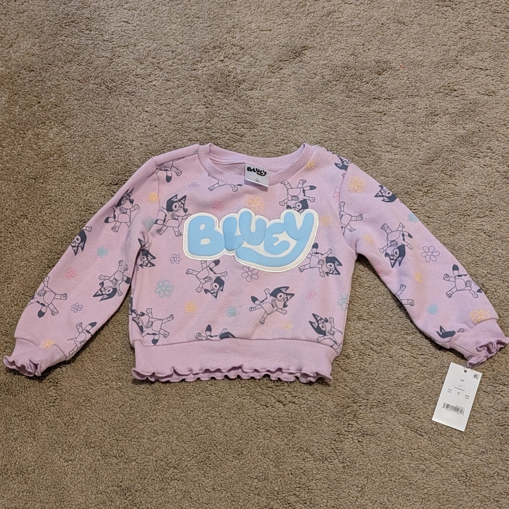 Bluey Kids' Lavender Sweatshirt